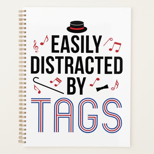 バーバーバーショップカルテットがラベルに気を散らす プランナー手帳 (正面)