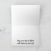 バーバーバーショップカルテット誕生日のご挨拶 カード (内部)