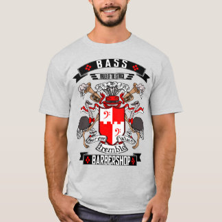 バーバーバーショップバスコートオブアームズ Tシャツ