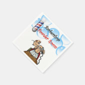 バーバーバーショップパウダールーム紙ナプキンス スタンダードカクテルナプキン (角)