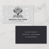 バーバーバーショップヘアカット&シーブ 名刺 (正面/裏面)