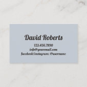 バーバーバーショップマンファッションマスター理容師ロイヤリティ ロイヤリティカード (裏面)