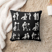 バーバーバーショップ理容師&ヘアスタイリストサルーンルーチン クッション (ブランケット)