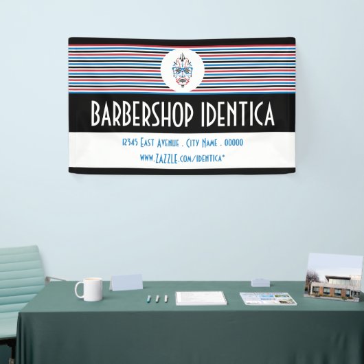 バーバーバーバーショップバーバーバーボイ旗 横断幕 (トレードショー)