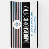 バーバーバーバーショップバーバーバーボイ旗 横断幕 (縦)