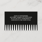 バーバーポール鋏 | コーム 名刺 (裏面)