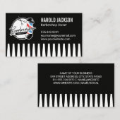 バーバーポール鋏 | コーム 名刺 (正面/裏面)