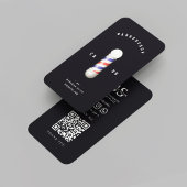 バーバーモダンショップ理容師ポールヘアカット理容師 名刺