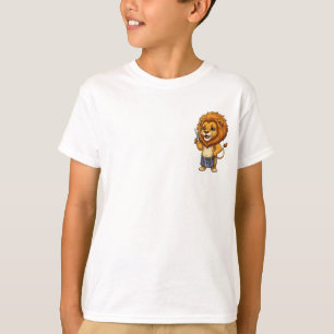 バーバーライオン美容師キッズ Tシャツ