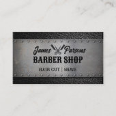 バーバー素朴ショップ美容師理容師ショップ 名刺 (正面)