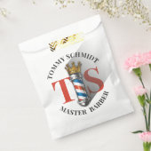 バーバー ヘア ショップ キング クラウン バーバー ポール ヘア サロン フェイバーバッグ (封をした状態)