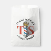 バーバー ヘア ショップ キング クラウン バーバー ポール ヘア サロン フェイバーバッグ (正面)