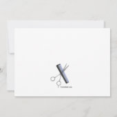 バーバー・ポールの退職パーティー招待状 招待状 (裏面)