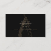 バーバー ロゴ ストレート カミソリ 名刺 (裏面)