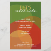 バーパブクラブカクテルドリンクパーティー チラシ (裏面)