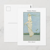 バービエファインアートファッションイラストレーションローブナンソク ポストカード (正面/裏面)