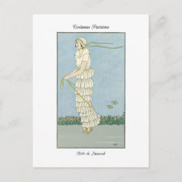 バービエファインアートファッションイラストレーションローブナンソク ポストカード