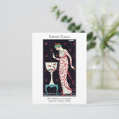 バービエフランスのアールデコファッションコスチュームパリジャン ポストカード (スタンド正面)