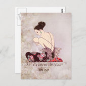 バービエフランスのーファッションイメージルボヌールデュジュール ポストカード (正面/裏面)