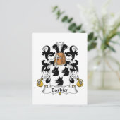 バービエ家紋 ポストカード (スタンド正面)