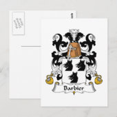 バービエ家紋 ポストカード (正面/裏面)