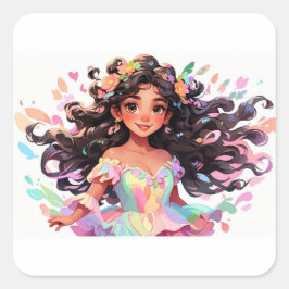 バービーアート スクエアシール