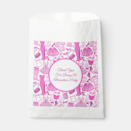 バービーコアピンクとホットピンクのファッションパターン フェイバーバッグ