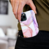 バービーピンクインスパイアグリッター石の大理石名 Case-Mate iPhoneケース