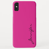 バービーピンク色の背景 Case-Mate iPhoneケース (裏面)