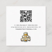 バービール醸造所ショップビジネスカード スクエア名刺 (裏面)