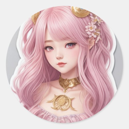 バービー人形 ラウンドシール (正面)