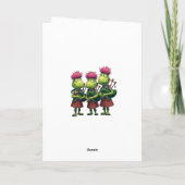 バーピパーズバーンプーバーンズ晩餐スコットランドのグリーティングカード シーズンカード (裏面)