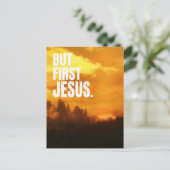 バーファーストイエス自然朝日の出 ポストカード (スタンド正面)