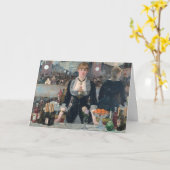 バーフォリーズベルゲールマネー印象派絵画の人 カード (黄色い花)