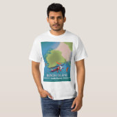 バーフ島デヴォン州旅行地図 Tシャツ (正面フル)