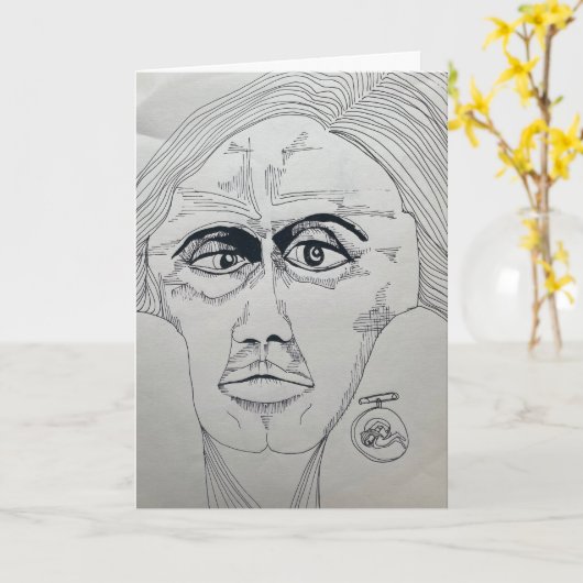 バーブのカード カード (黄色い花)