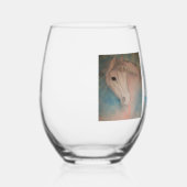 バーブの一角茎のないワイングラス ステムなしワイングラス (左)