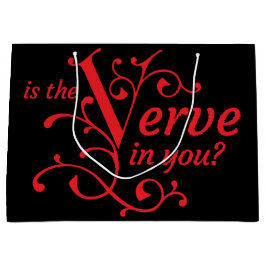 バーブは君の中か？黒と赤戻パターン（の模様が）あるる ラージペーパーバッグ