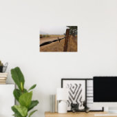 バーブワイヤーフェンスのポスター ポスター (ホームオフィス)