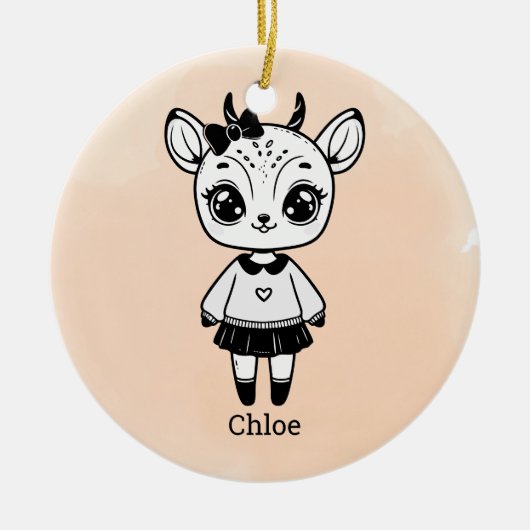 バープクロス セラミックオーナメント (正面)