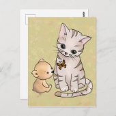 バーヘンウントカッツェ ポストカード (正面/裏面)