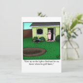 バーベおもしろいキューパーティの招待状 招待状 (スタンド正面)