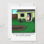 バーベおもしろいキューパーティの招待状 招待状 (正面)