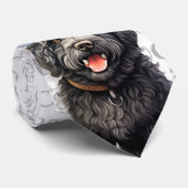 バーベおもしろいットのクリスマス犬の恋人 ネクタイ (ロール)