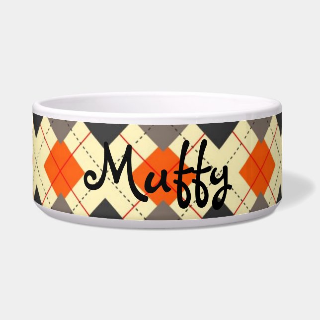 バーベアーガイルキューと名前をカスタムする ボウル (正面)