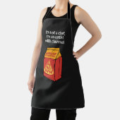 バーベキューおもしろいチャコールアーティスト エプロン (インサイチュ)