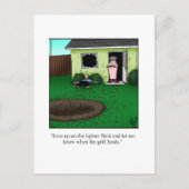 バーベキューおもしろいパーティの招待状はがき インビテーションポストカード (正面)