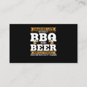 バーベキューおもしろいミート喫煙メンズBBQグリル 名刺 (正面)