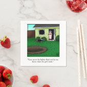 バーベキューおもしろいユーモアナプキンズ スタンダードカクテルナプキン (インサイチュ)