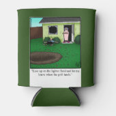 バーベキューおもしろいユーモアビールクーラーボックス 缶クーラー (正面)